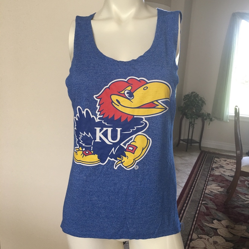 Kansas Jayhawks Tank Top. Ladies Small.👩‍🎤